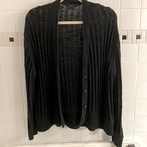 J.Crew Point Sur Textured V-Neck cardigan